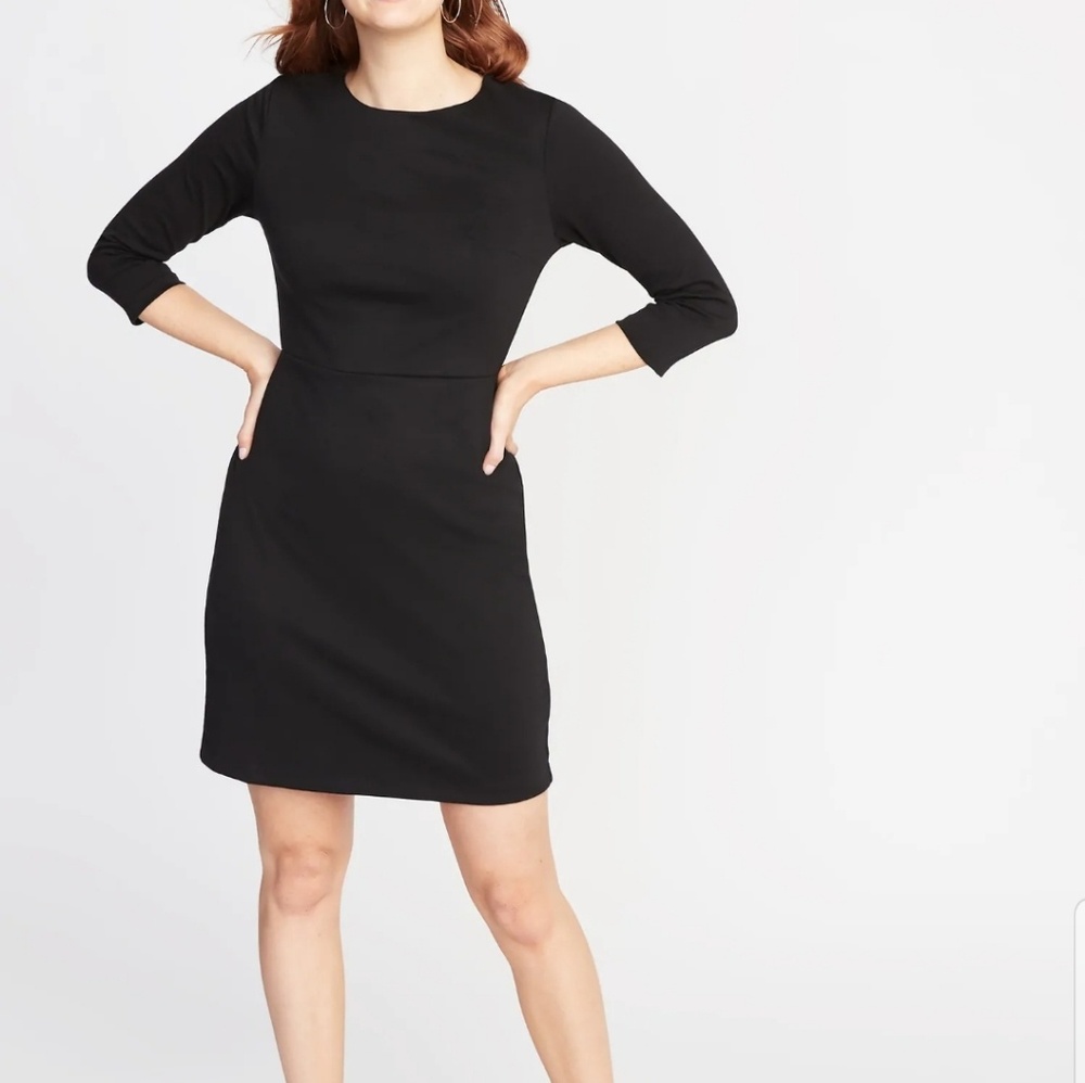 Old Navy ponte knit three quarter dress